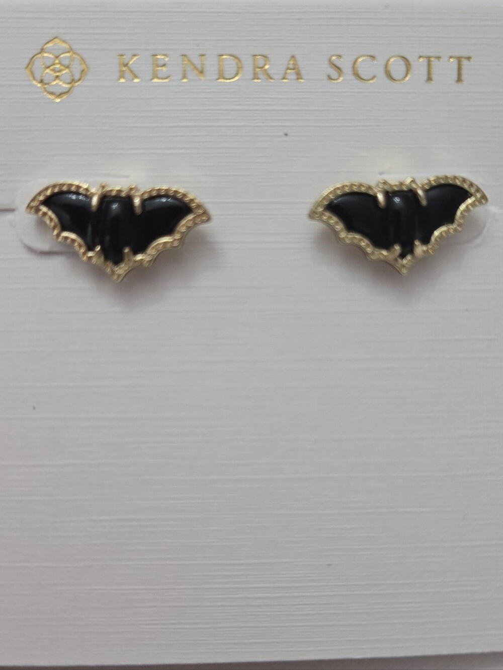 Kendra Scott Black Bat Stud Earrings